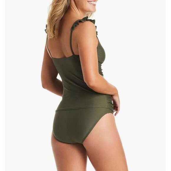 New Ellen Tracy Black Tankini  swimsuit Bathing Suit Sz 8 - Picture 9 of 9